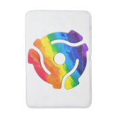 SlipperyJoeのプラスチック45 RPMレコードアダプタ振動 バスマット (正面縦)