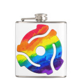 SlipperyJoeのプラスチック45 RPMレコードアダプタ振動 フラスク (正面)