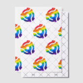 SlipperyJoeのプラスチック45 RPMレコードアダプタ振動 ベラム紙招待状 (オフセット (招待状))