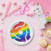 SlipperyJoeのプラスチック45 RPMレコードアダプタ振動 ペーパープレート (パーティー)