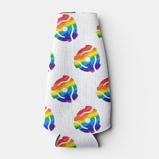 SlipperyJoeのプラスチック45 RPMレコードアダプタ振動 ボトルクーラー (正面)