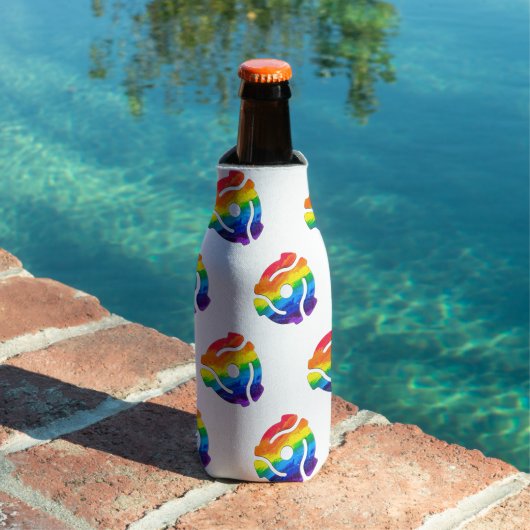 SlipperyJoeのプラスチック45 RPMレコードアダプタ振動 ボトルクーラー (インサイチュ プール)