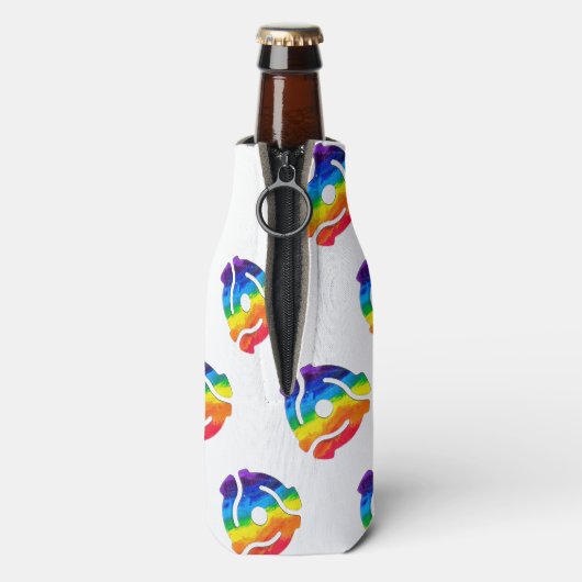 SlipperyJoeのプラスチック45 RPMレコードアダプタ振動 ボトルクーラー (ボトル裏面)