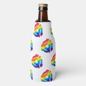 SlipperyJoeのプラスチック45 RPMレコードアダプタ振動 ボトルクーラー (ボトル正面)