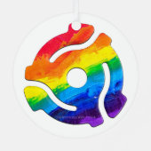 SlipperyJoeのプラスチック45 RPMレコードアダプタ振動 メタルオーナメント (裏面)