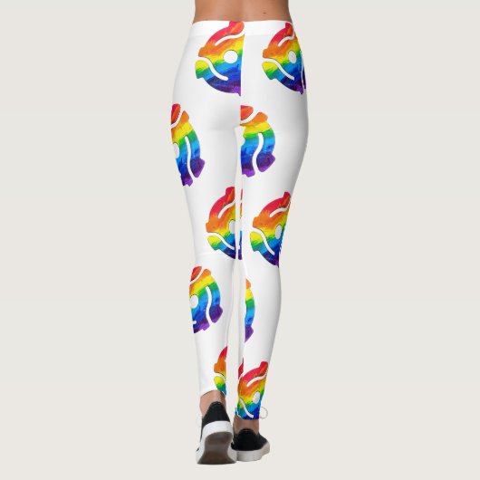 SlipperyJoeのプラスチック45 RPMレコードアダプタ振動 レギンス (裏面)