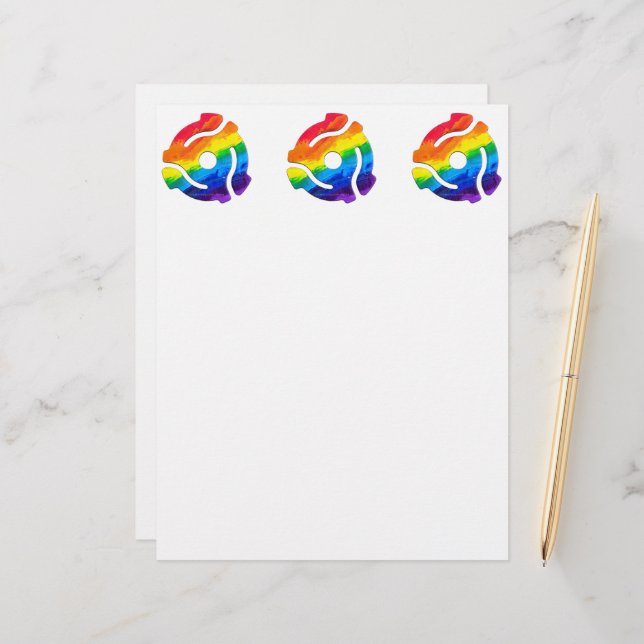 SlipperyJoeのプラスチック45 RPMレコードアダプタ振動 レターヘッド (正面/裏面インサイチュ)