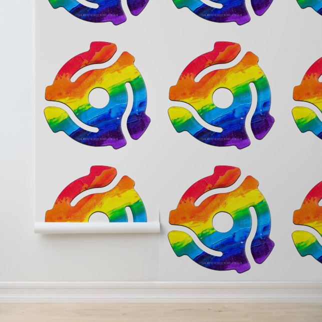 SlipperyJoeのプラスチック45 RPMレコードアダプタ振動 壁紙 (アプリケーション)