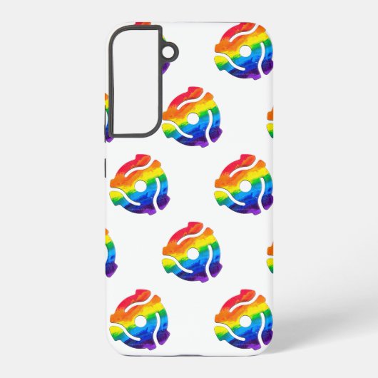 SlipperyJoeのプラスチック45 RPMレコードアダプタ振動 Samsung Galaxyケース (裏面)