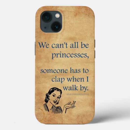 SlipperyJoeのプリンセスたちはレトロなポスターを拍手する Case-Mate iPhoneケース (裏面)