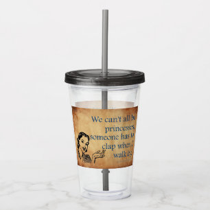 SlipperyJoeのプリンセスクラップ歩くおもしろい50s vint アクリルタンブラー