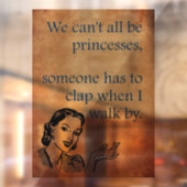 SlipperyJoeのプリンセスクラップ歩くおもしろい50s vint ウィンドウサイン (シート2)