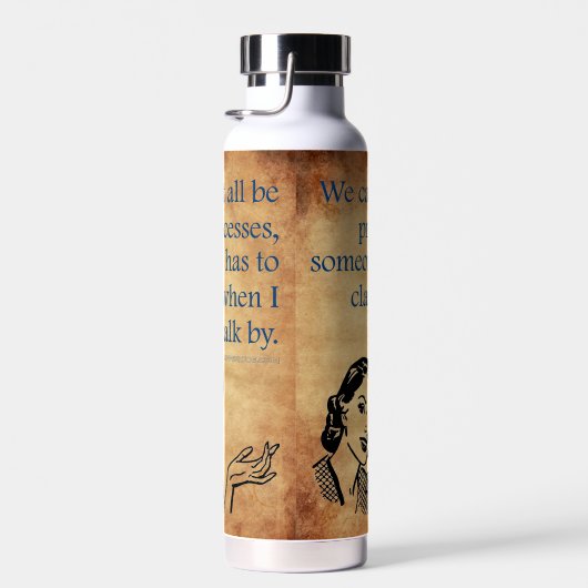 SlipperyJoeのプリンセスクラップ歩くおもしろい50s vint ウォーターボトル (右面)