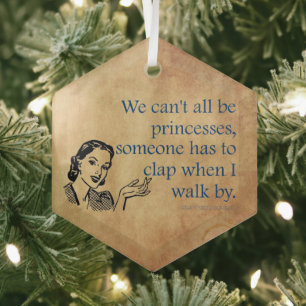 SlipperyJoeのプリンセスクラップ歩くおもしろい50s vint ガラスオーナメント