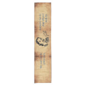 SlipperyJoeのプリンセスクラップ歩くおもしろい50s vint ショートテーブルランナー (正面)