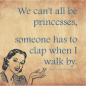 SlipperyJoeのプリンセスクラップ歩くおもしろい50s vint シール (正面)