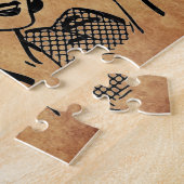 SlipperyJoeのプリンセスクラップ歩くおもしろい50s vint ジグソーパズル (側面)