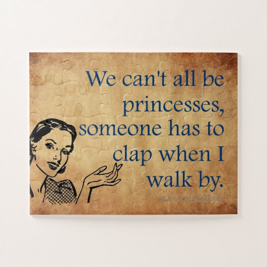 SlipperyJoeのプリンセスクラップ歩くおもしろい50s vint ジグソーパズル (横)