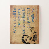 SlipperyJoeのプリンセスクラップ歩くおもしろい50s vint ジグソーパズル (縦)