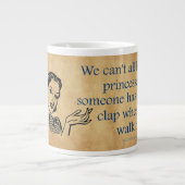 SlipperyJoeのプリンセスクラップ歩くおもしろい50s vint ジャンボコーヒーマグカップ (正面)