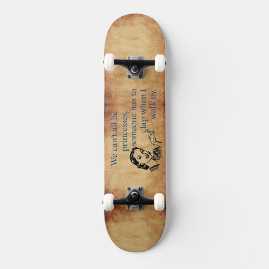 SlipperyJoeのプリンセスクラップ歩くおもしろい50s vint スケートボード (正面)
