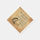 SlipperyJoeのプリンセスクラップ歩くおもしろい50s vint スタンダードカクテルナプキン (角)