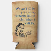 SlipperyJoeのプリンセスクラップ歩くおもしろい50s vint スリム缶クーラー (正面)