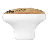 SlipperyJoeのプリンセスクラップ歩くおもしろい50s vint セラミックノブ (側面)