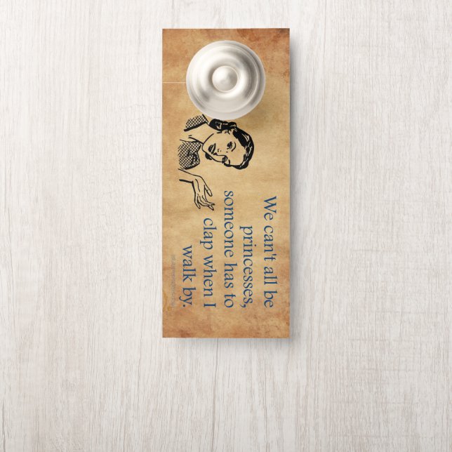 SlipperyJoeのプリンセスクラップ歩くおもしろい50s vint ドアノブサイン (ノブ)