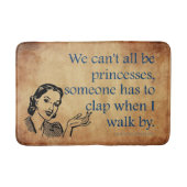 SlipperyJoeのプリンセスクラップ歩くおもしろい50s vint バスマット (正面)