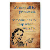 SlipperyJoeのプリンセスクラップ歩くおもしろい50s vint フォトプリント (正面)