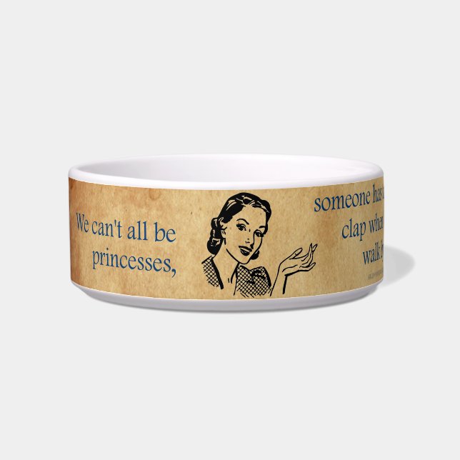 SlipperyJoeのプリンセスクラップ歩くおもしろい50s vint ボウル (左)