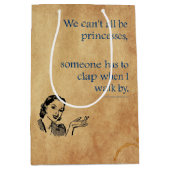 SlipperyJoeのプリンセスクラップ歩くおもしろい50s vint ミディアムペーパーバッグ (正面)