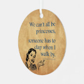 SlipperyJoeのプリンセスクラップ歩くおもしろい50s vint メタルオーナメント (正面左)