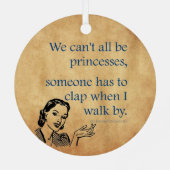 SlipperyJoeのプリンセスクラップ歩くおもしろい50s vint メタルオーナメント (裏面)