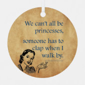 SlipperyJoeのプリンセスクラップ歩くおもしろい50s vint メタルオーナメント (正面)