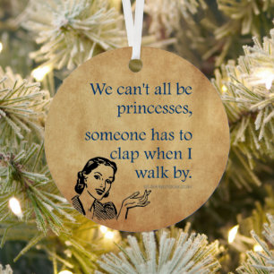 SlipperyJoeのプリンセスクラップ歩くおもしろい50s vint メタルオーナメント