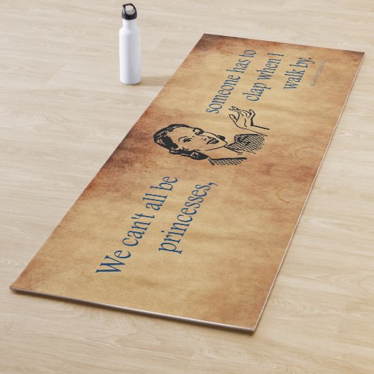 SlipperyJoeのプリンセスクラップ歩くおもしろい50s vint ヨガマット (インサイチュ)