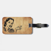 SlipperyJoeのプリンセスクラップ歩くおもしろい50s vint ラゲッジタグ (裏面横)