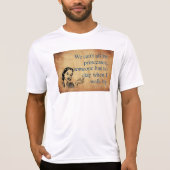 SlipperyJoeのプリンセスクラップ歩くおもしろい50s vint Tシャツ (正面)