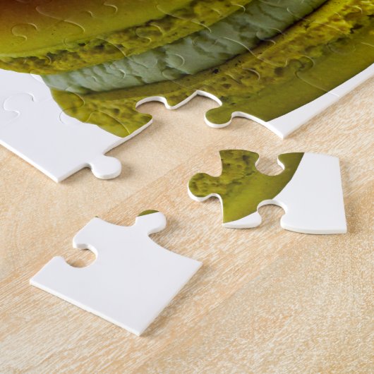 SlipperyJoeのマカロンのクッキーフランスのが積み上げ食品 ジグソーパズル (側面)