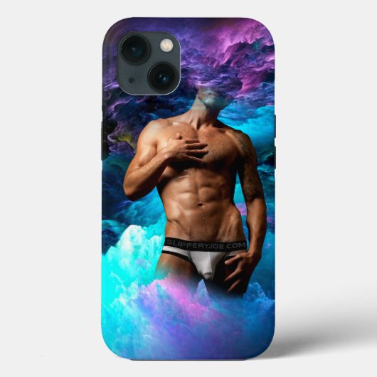 SlipperyJoeのマッチョな下着のふくらみ コズミック Case-Mate iPhoneケース (裏面)