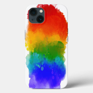 SlipperyJoeのモダンプライドスプラッター エネルギーとカラー iPhone 13ケース