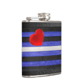 SlipperyJoeのレザープライドフラグ 黒 ロイヤルブルー フラスク (右)