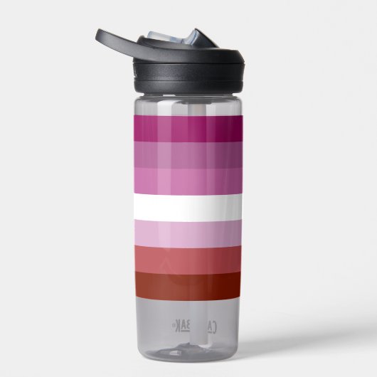 SlipperyJoeのレズビアンプライド国旗のコフェミニンンピュータ ウォーターボトル (右面)