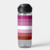 SlipperyJoeのレズビアンプライド国旗のコフェミニンンピュータ ウォーターボトル (背面)