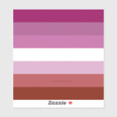 SlipperyJoeのレズビアンプライド国旗のコフェミニンンピュータ シール (シート)