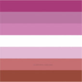 SlipperyJoeのレズビアンプライド国旗のコフェミニンンピュータ シール (正面)