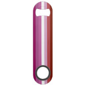 SlipperyJoeのレズビアンプライド国旗のコフェミニンンピュータ スピード栓抜き (正面)