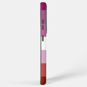 SlipperyJoeのレズビアンプライド国旗のコフェミニンンピュータ Samsung Galaxyケース (右側面)